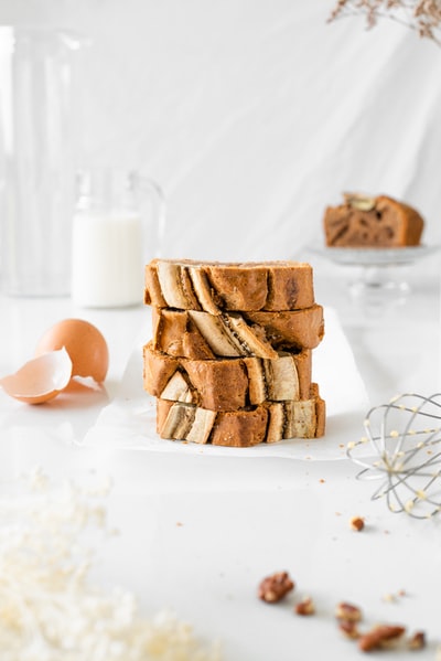 White brown cookies on the table
